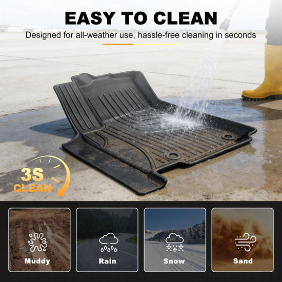 AOMSAZTO vehicle mat — TPE all weather anti-slip liner for Jeep Grand Cherokee 2022-2026