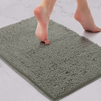 LuxUrux rug — Extra-soft plush microfiber bath mat with super absorbent shaggy design
