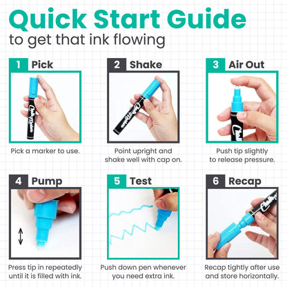 Chalkola marking pens with silver and gold