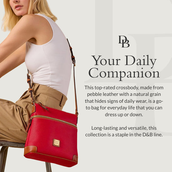 Dooney & Bourke handbag — Pebble grain leather with adjustable shoulder strap