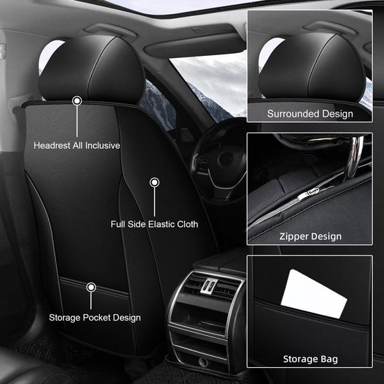 Vehicle seat cover — waterproof leather for Toyota Highlander 2007-2026