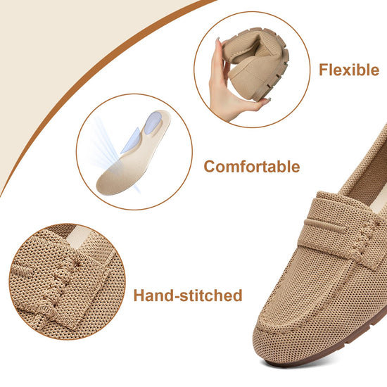Vespiero loafers for women - comfortable slip on work flats shoes