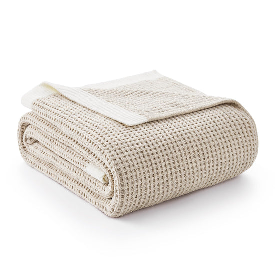 Chenille waffle weave throw blanket — reversible lightweight design by Amélie Home