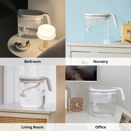Carepod Mini humidifier — ultrasonic cool mist with easy clean design and auto shut-off