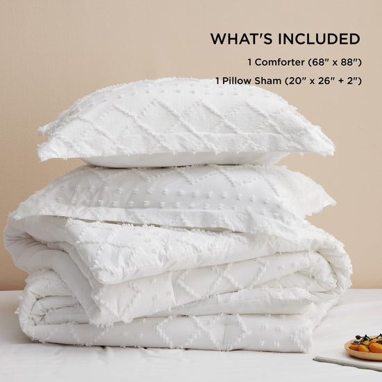Bedding set — Boho tufted shabby chic design for all seasons by Bedsure
