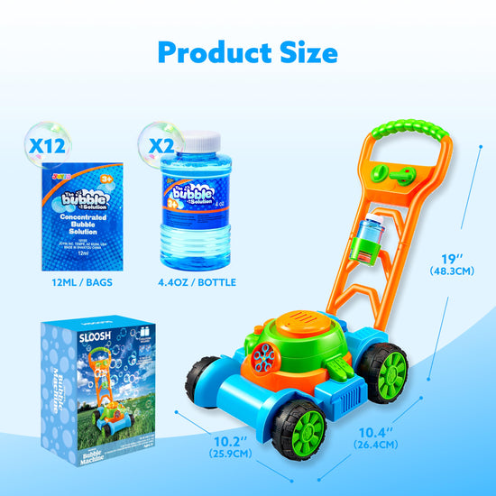 Sloosh bubble maker — fun mower design