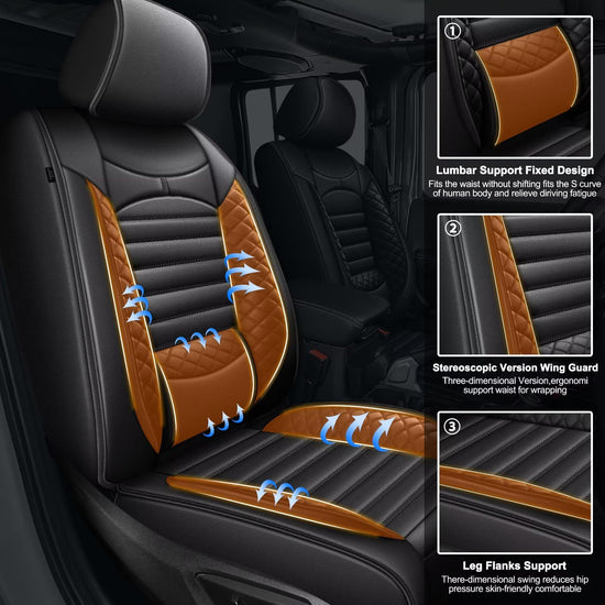 Vehicle seat cover — Custom fit leather for Jeep Gladiator 2020-2026