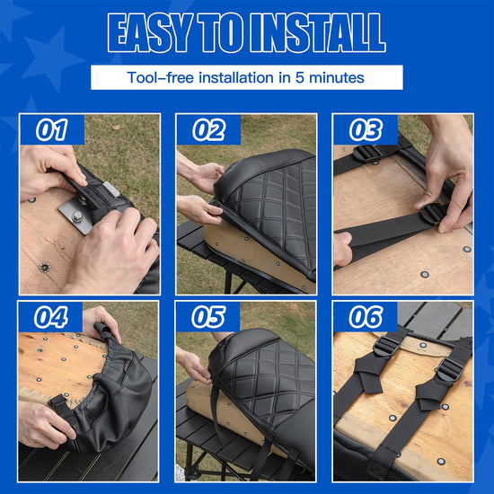 NOKINS golf cart seat covers with sponge padding for EZGO TXT and RXV models