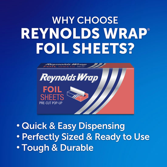 Food wrap — Reynolds Wrap heavy duty pre-cut aluminum foil sheets