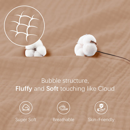 Cosy family muslin cotton blanket — soft and breathable material