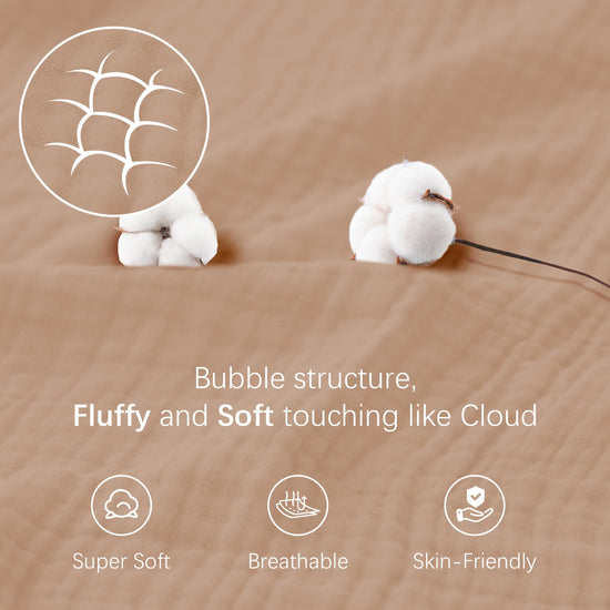 Cosy family muslin cotton blanket — soft and breathable material