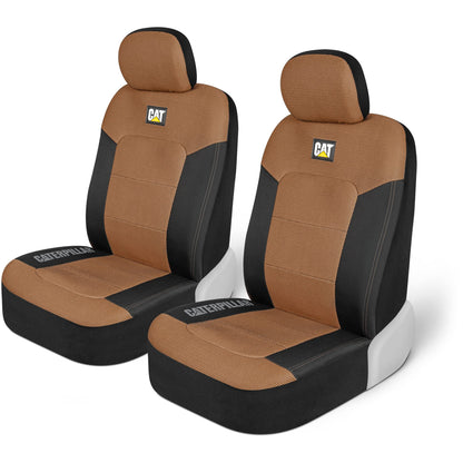 Cat® vehicle seat covers — Comfortable mesh back design in beige