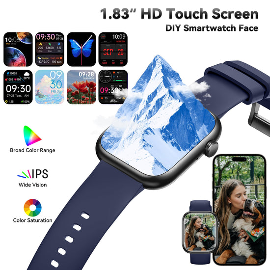 Smart watch - fitness tracking with call functionality and waterproof design