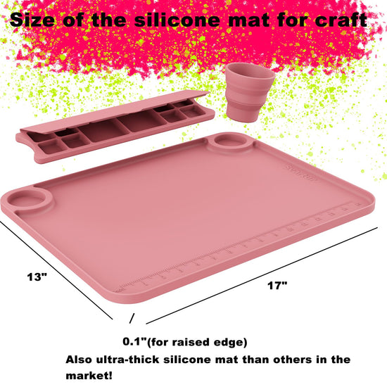 Svartur task tray with removable cup and palette
