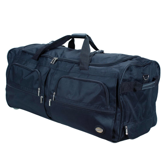 Rockland duffel bag — 22 inch rolling design in black
