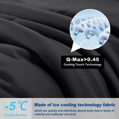 Cooling comforter — double-sided cold tech fabric for hot sleepers