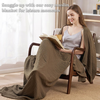 Blanket — 60% rayon 40% cotton muslin from David's Home