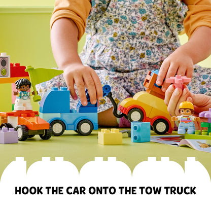 LEGO DUPLO building blocks — classic cars and trucks set for toddlers