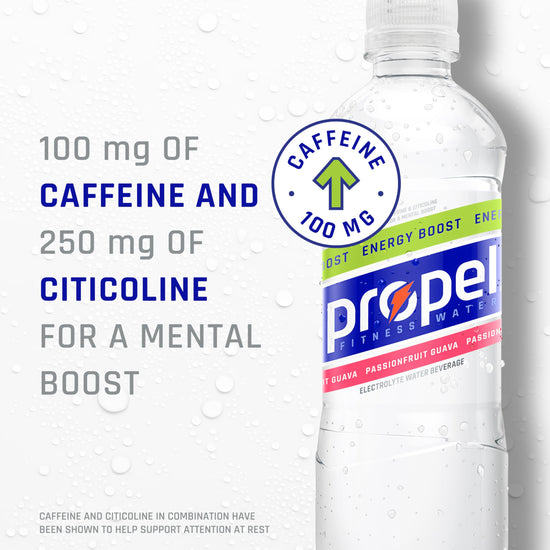 Propel flavored water — zero calorie energy boost