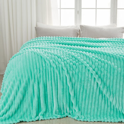 Newcosplay throw blanket — premium silky flannel fleece in stylish jacquard design