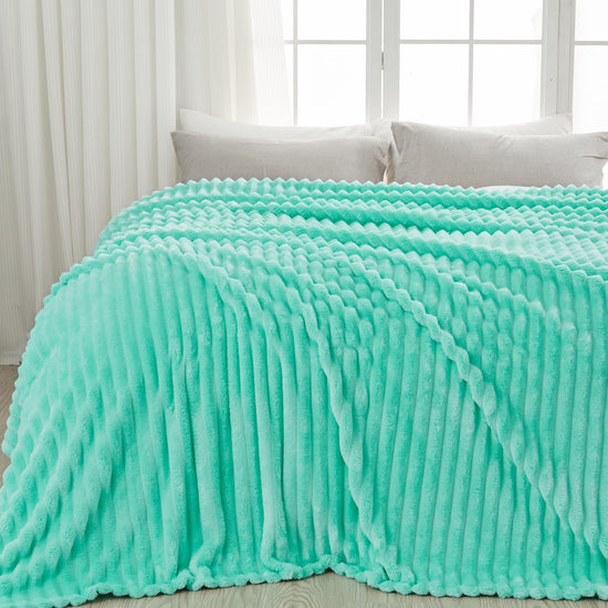 Newcosplay throw blanket — premium silky flannel fleece in stylish jacquard design