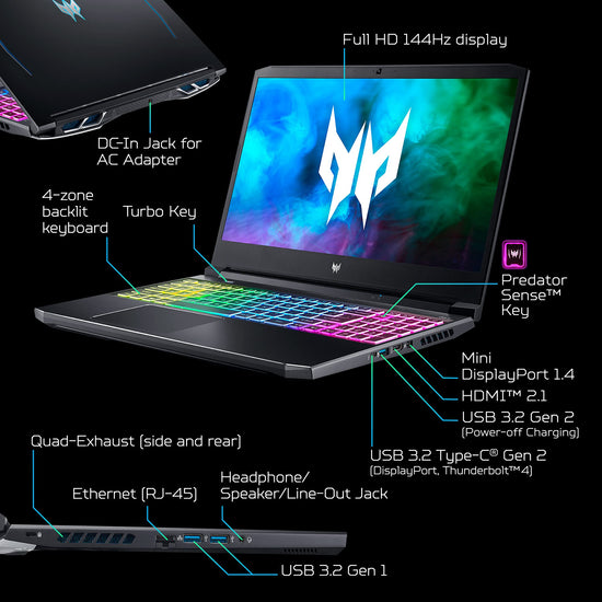 Notebook computer — Acer Predator Helios Neo 16 with Intel i7 and RTX 4060