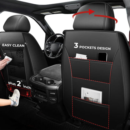 AOMSAZTO vehicle seat cover - custom fit for Dodge Ram 1500 2500 3500 2012-2026 crew quad cab with waterproof design and easy installation.