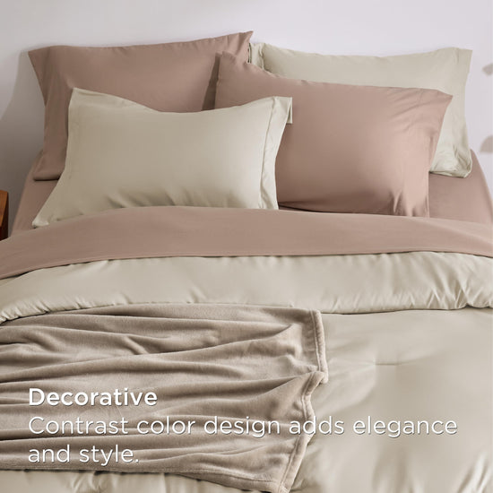 Bedsure bedding set — 8 piece with soft fleece microfiber blanket and sheets