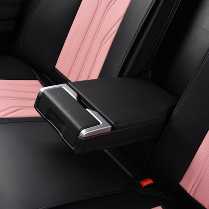 FLORICH automotive front seat covers - waterproof pink and black leather seat covers 2 packFLORICH automotive front seat covers - waterproof pink and black leather covers 2 pack