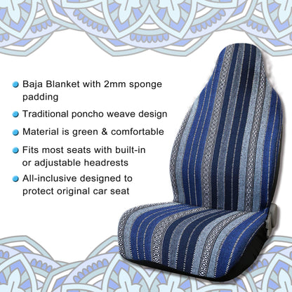 uxcell universal baja seat cover - durable bucket seat cover in navy blue