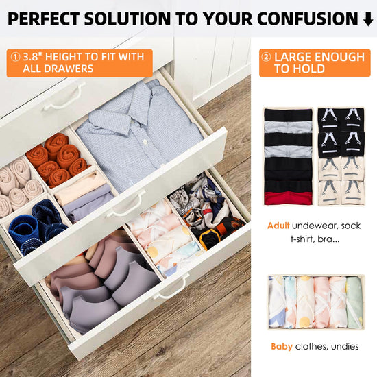 Caddy — Foldable fabric organizers for clothing and accessories