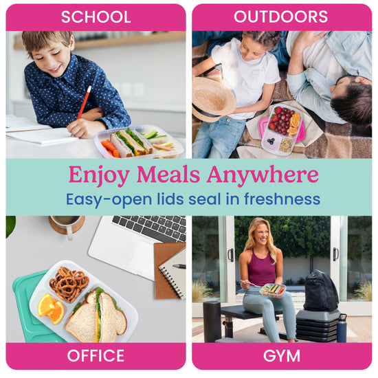 Bentgo meal holder — 3-compartment design for easy meal prep and storage