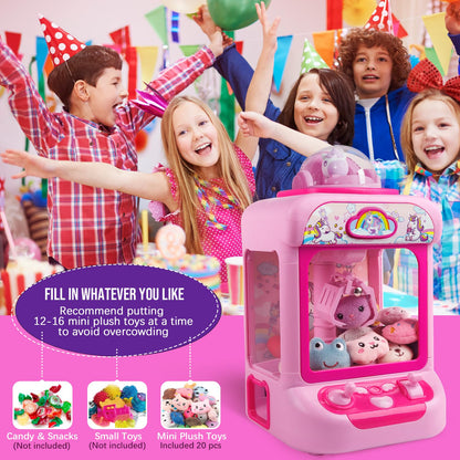 TingingYuli claw machine with mini plush toys for kids