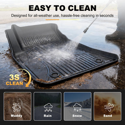 Vehicle mat — Custom TPE floor liners for 2015-2023 Dodge Challenger RWD