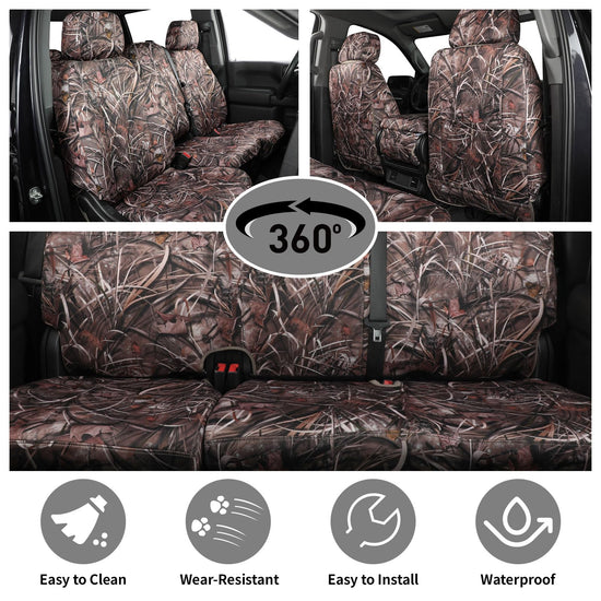 Coverexpert vehicle seat cover set — Waterproof camo canvas for Jeep Gladiator 2020-2025