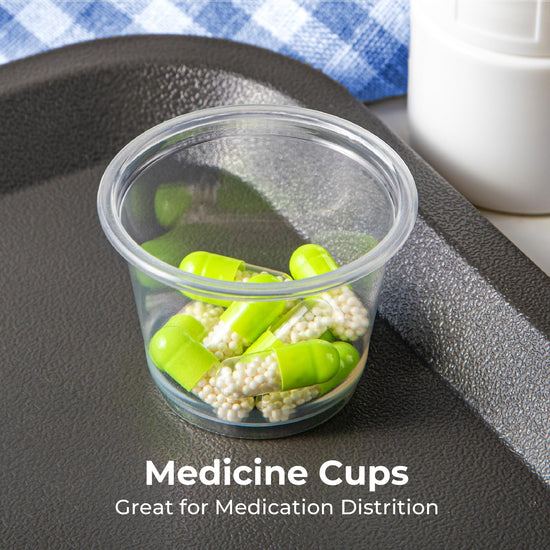 Fit Meal Prep condiment cups — BPA free and stackable for portioning and samples