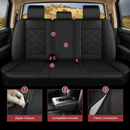 AOMSAZTO vehicle seat cover — custom fit for 2022-2026 Toyota Tundra Crewmax Double Cab