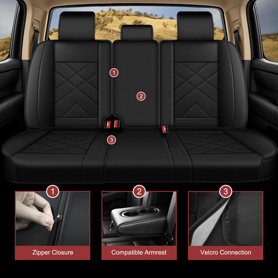 AOMSAZTO vehicle seat cover — custom fit for 2022-2026 Toyota Tundra Crewmax Double Cab