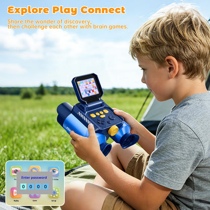 Binoculars for Kids with Night Vision - 48MP FHD Digital Camera Binoculars STEM Toy with 2.4" IPS Screen, 10X Optical Zoom, Rechargeable for 4-12 Years Boys & Girls Birthday Gift Outdoor Bird Watching