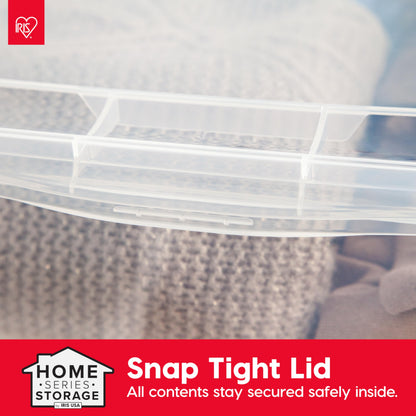 Storage box — BPA-free plastic with lid and stackable design from IRIS USA