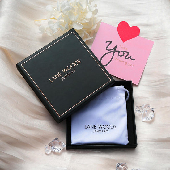 LANE WOODS paperclip necklace — 14K gold plated dainty link chain jewelry for women