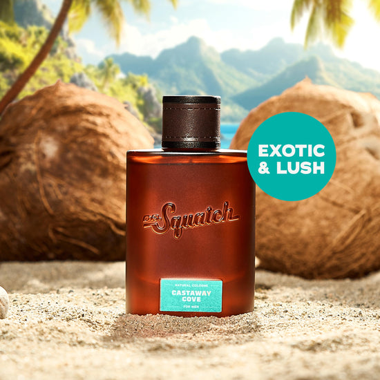 Personal fragrance — Dr. Squatch natural cologne with manly pine and cypress scent