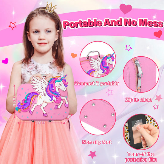 Glisiol kids nail polish set — nail kit for girls aged 3-12 years old