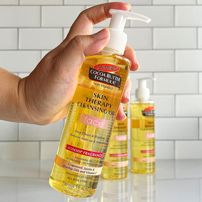 Palmer's cocoa butter cleansing oil — gentle makeup remover with rosehip fragrance 6.5 oz