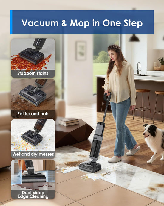 Tineco ifloor wet dry vacuum cleaner — powerful suction and long runtime