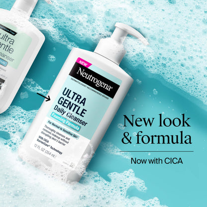 Neutrogena skin cleaning agent — fragrance free foaming daily cleanser for sensitive skin