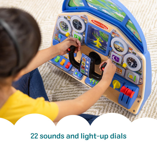 Melissa & Doug interactive dashboard wooden toy for ages 3 and up