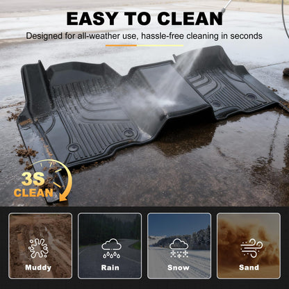 Vehicle mat — All weather liners for Chevy Silverado and GMC Sierra 1500/2500/3500HD 2019-2026