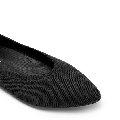 DREAM PAIRS pointed toe flats — Comfortable dressy knit ballet flats with arch support