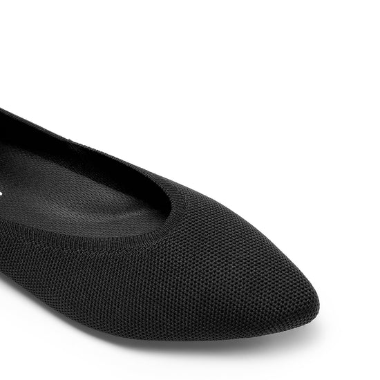 DREAM PAIRS pointed toe flats — Comfortable dressy knit ballet flats with arch support